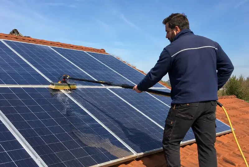 Nettoyage et entretien de panneaux solaires au Ségur