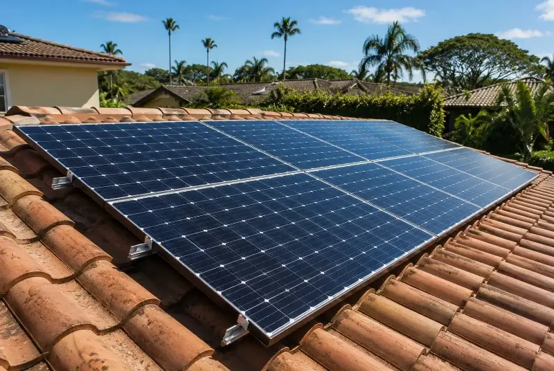 Installation de panneaux solaires au Ségur